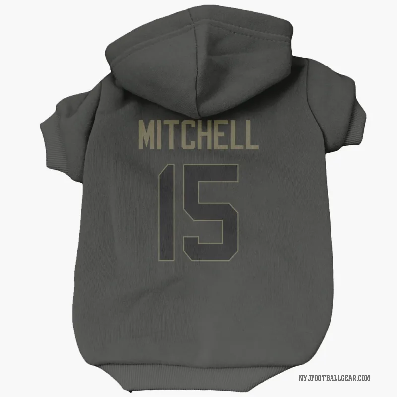 Adonai Mitchell  Black New York Jets  Service Cat & Dog Pet Hoodie