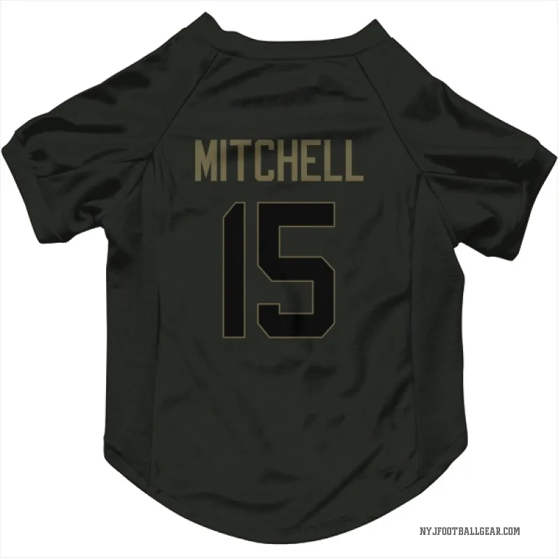 Adonai Mitchell  Black New York Jets  Service Cat & Dog Pet Jersey