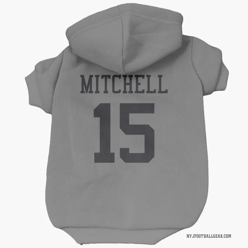 Adonai Mitchell  New York Jets   Silver Cat & Dog Pet Hoodie