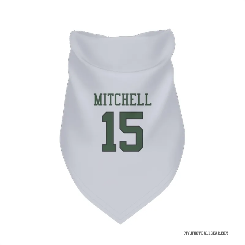 Adonai Mitchell  White New York Jets  Cat & Dog Pet Bandana