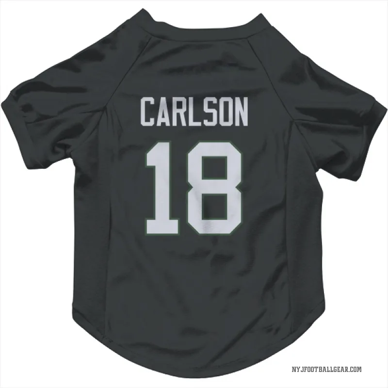 Anders Carlson Black New York Jets Cat & Dog Pet Jersey