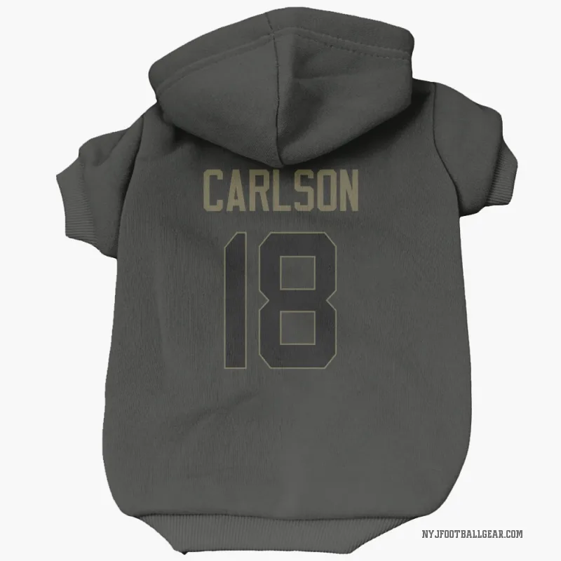 Anders Carlson Black New York Jets Service Cat & Dog Pet Hoodie