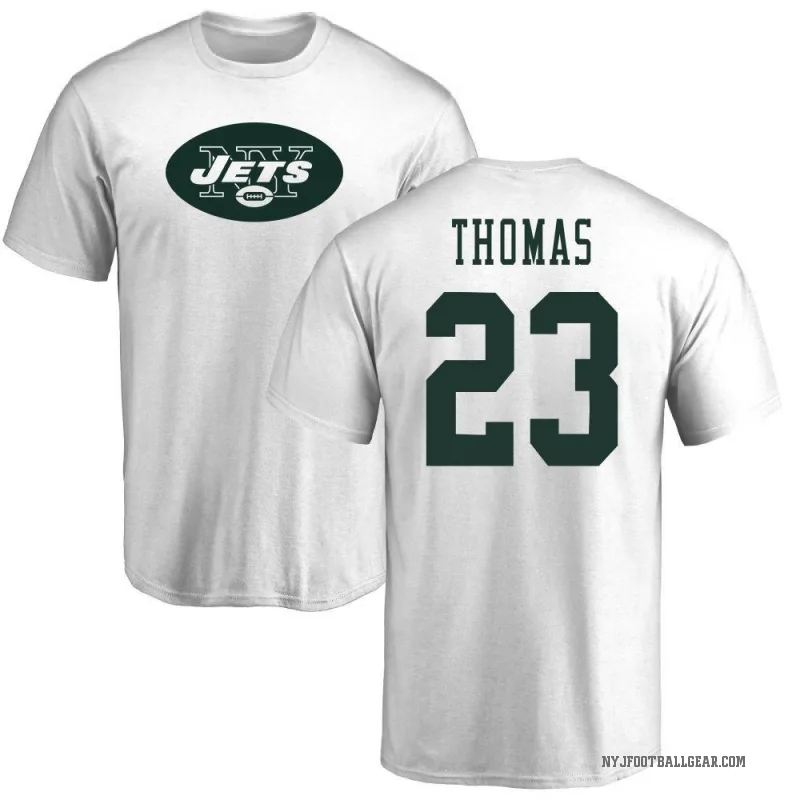 Azareye'h Thomas Youth White New York Jets Logo T-Shirt -