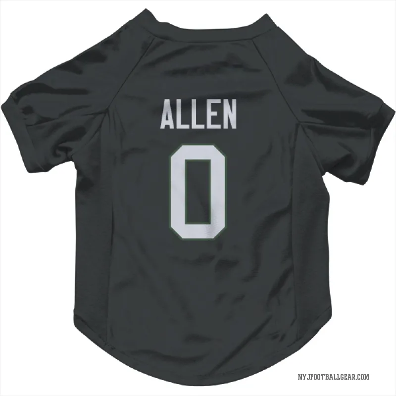 Braelon Allen  Black New York Jets  Cat & Dog Pet Jersey