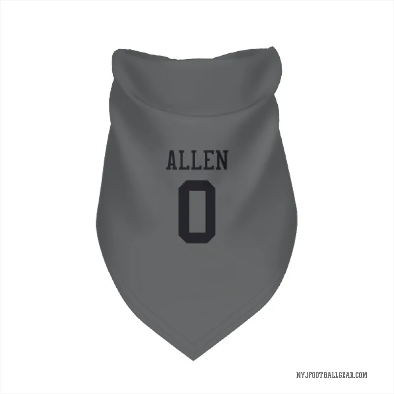 Braelon Allen  Charcoal New York Jets  Cat & Dog Pet Bandana