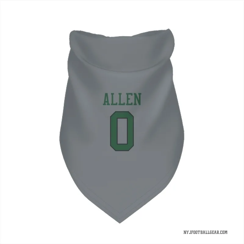Braelon Allen  Gray New York Jets  Cat & Dog Pet Bandana