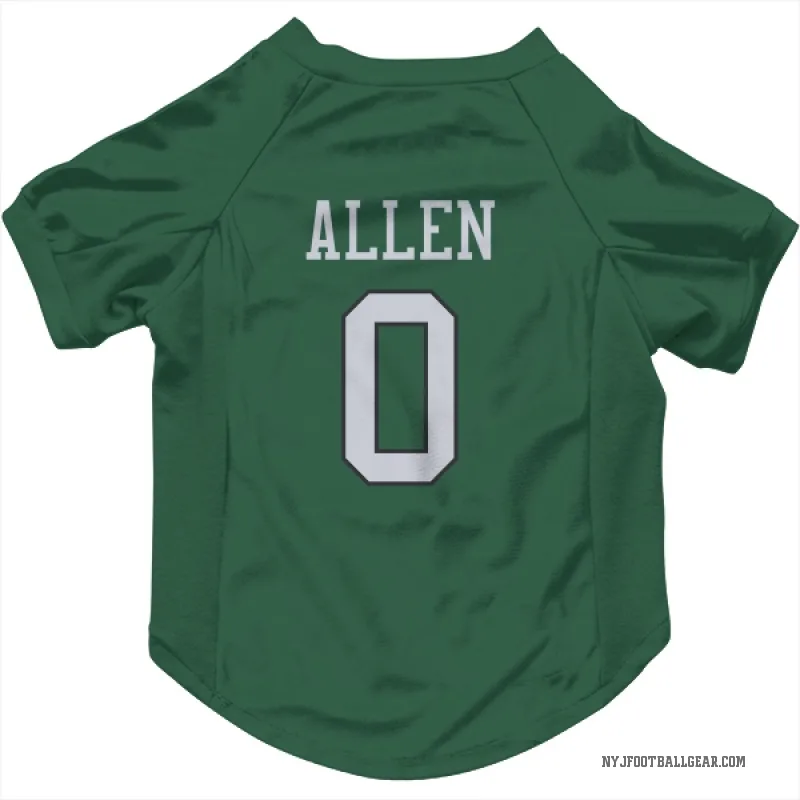 Braelon Allen  Green New York Jets  Cat & Dog Pet Jersey
