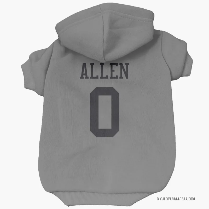 Braelon Allen  New York Jets   Silver Cat & Dog Pet Hoodie