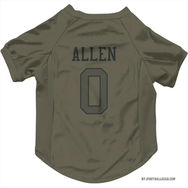 Braelon Allen  Olive New York Jets  Cat & Dog Pet Jersey
