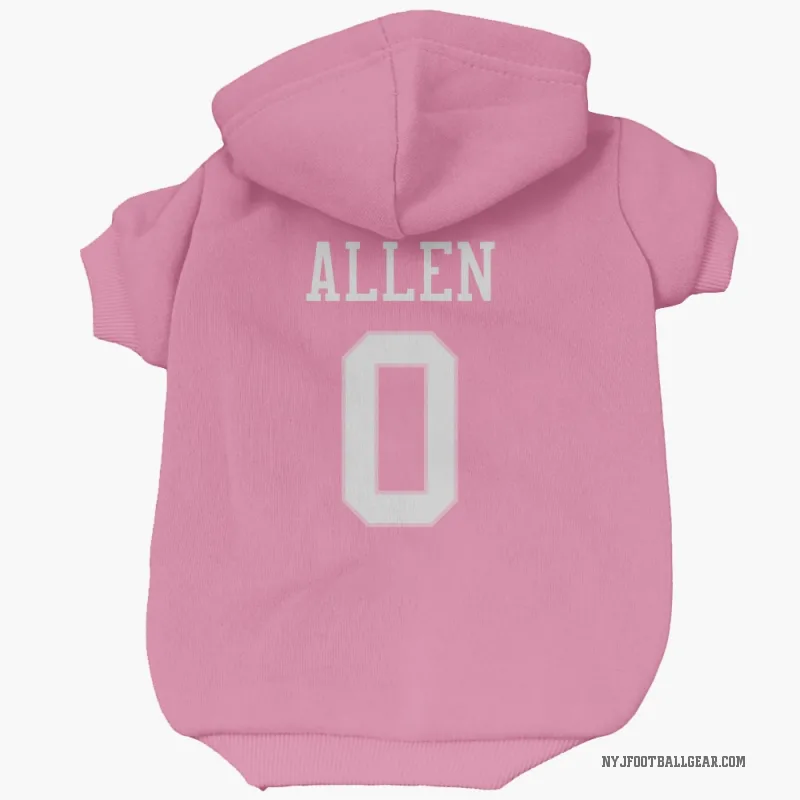 Braelon Allen  Pink New York Jets  Cat & Dog Pet Hoodie