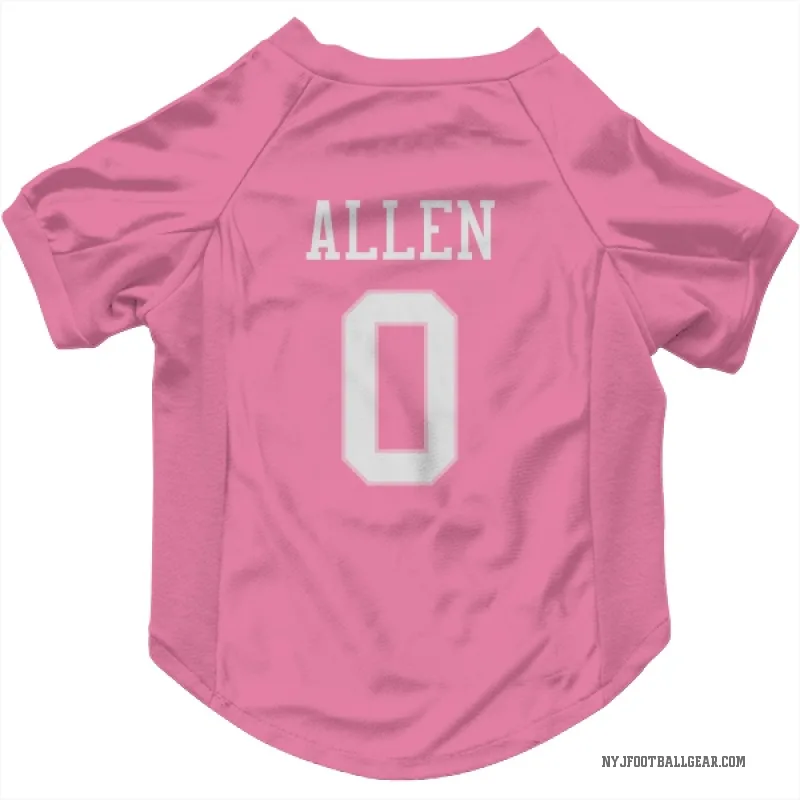 Braelon Allen  Pink New York Jets  Cat & Dog Pet Jersey
