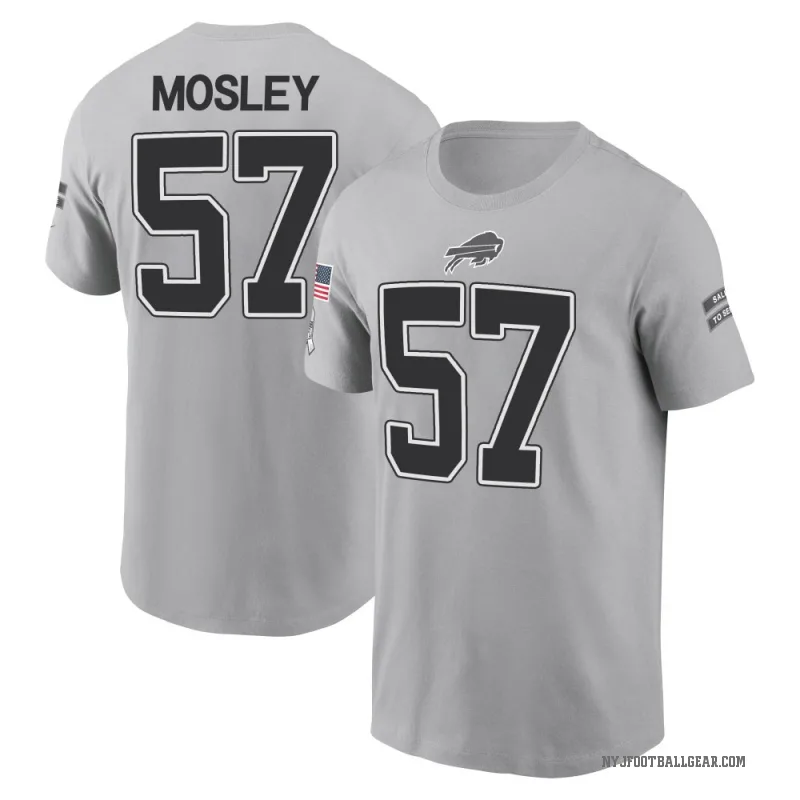 C.J. Mosley Men's Gray New York Jets 2024 Salute to Service T-Shirt