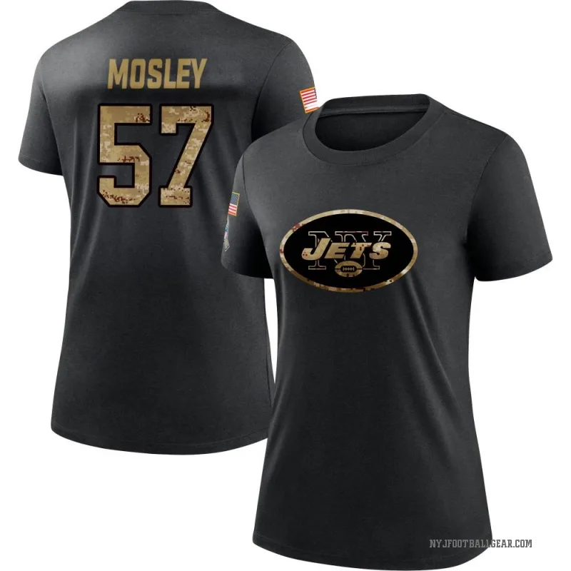 C.J. Mosley Women's Black New York Jets 2020 Salute To Service Performance T-Shirt
