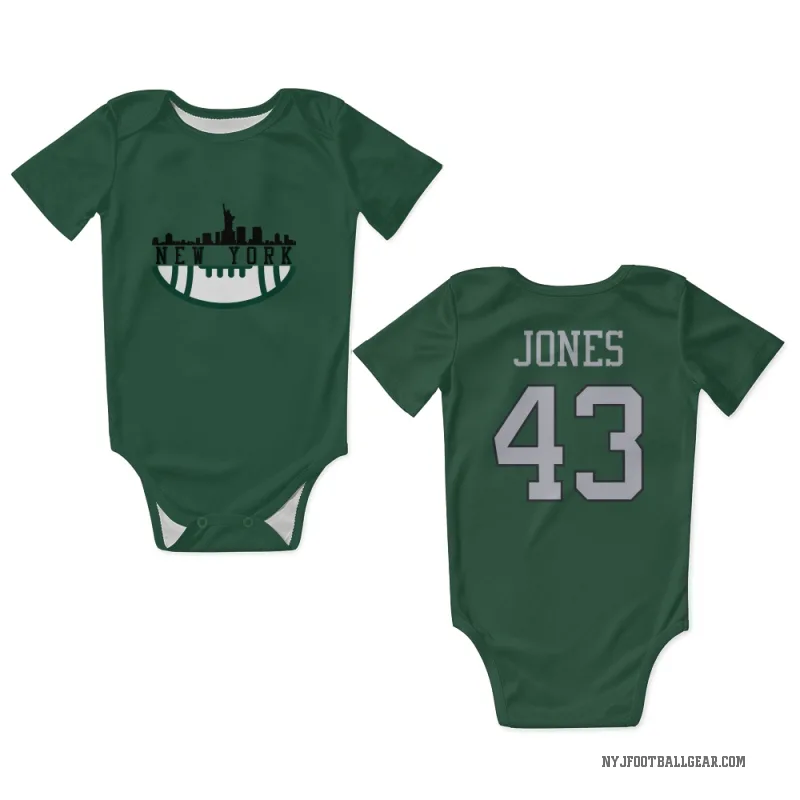 Cam Jones  Green New York Jets  Newborn & Infant Bodysuit