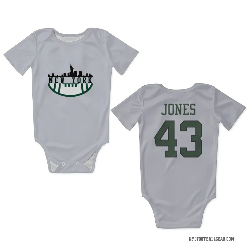 Cam Jones  White New York Jets  Newborn & Infant Bodysuit