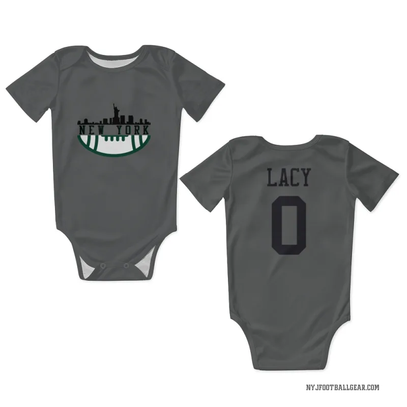 Caullin Lacy  Charcoal New York Jets  Newborn & Infant Bodysuit