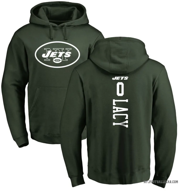 Caullin Lacy Youth Green New York Jets Pro Line Backer Pullover Hoodie