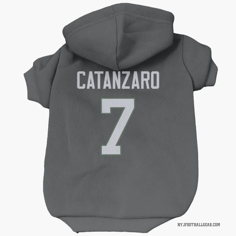Chandler Catanzaro  Black New York Jets  Cat & Dog Pet Hoodie