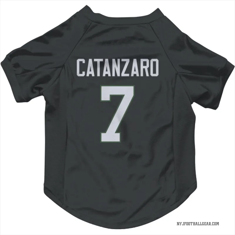 Chandler Catanzaro  Black New York Jets  Cat & Dog Pet Jersey