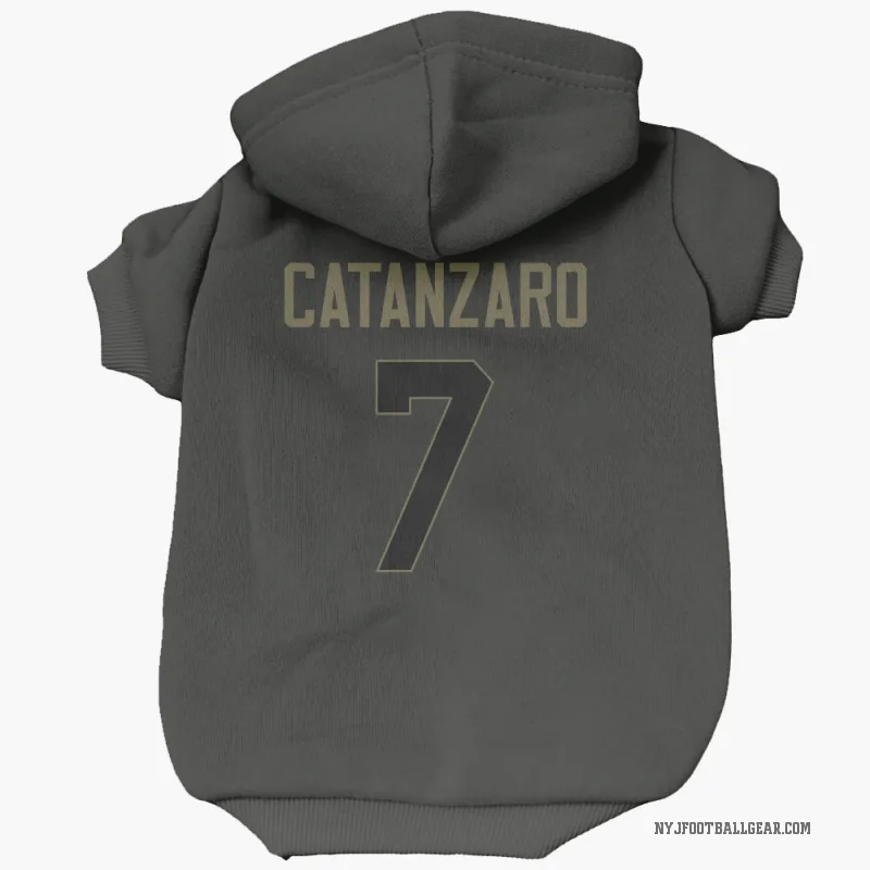 Chandler Catanzaro  Black New York Jets  Service Cat & Dog Pet Hoodie
