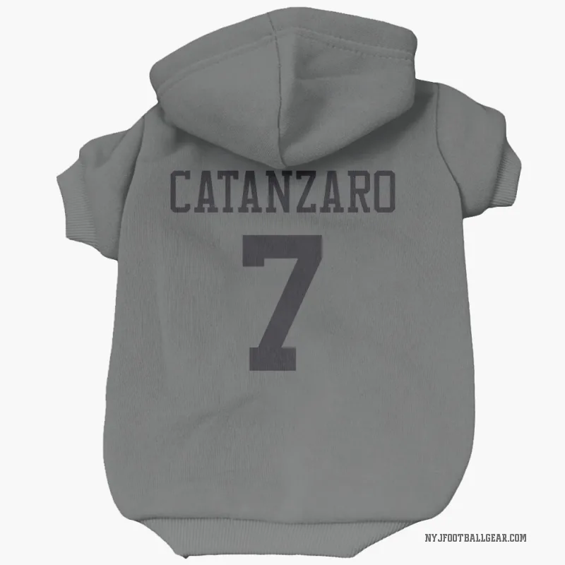 Chandler Catanzaro  Charcoal New York Jets  Cat & Dog Pet Hoodie