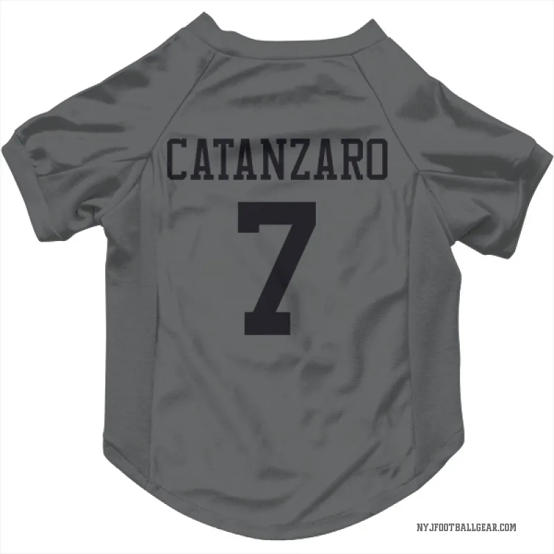 Chandler Catanzaro  Charcoal New York Jets  Cat & Dog Pet Jersey