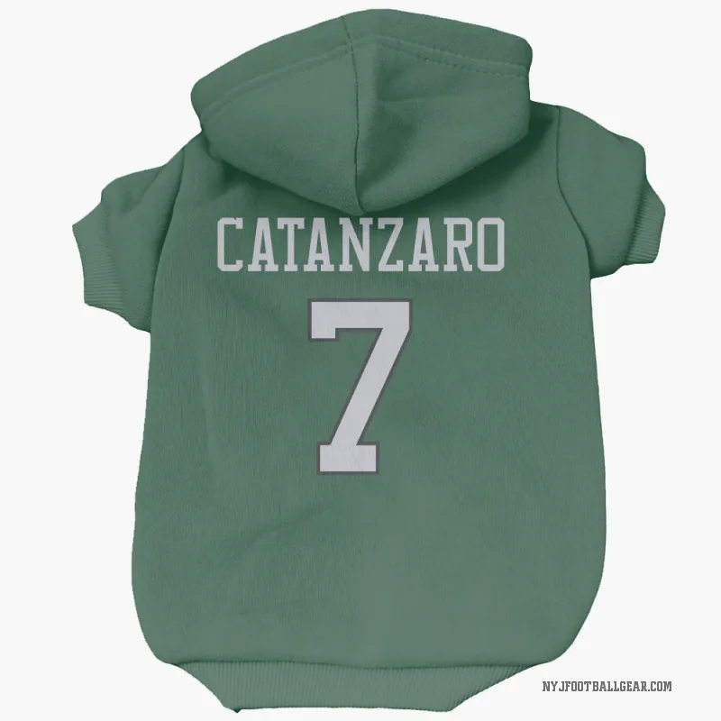 Chandler Catanzaro  Green New York Jets  Cat & Dog Pet Hoodie
