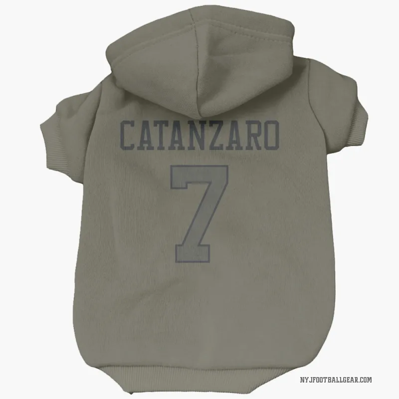 Chandler Catanzaro  Olive New York Jets  Cat & Dog Pet Hoodie