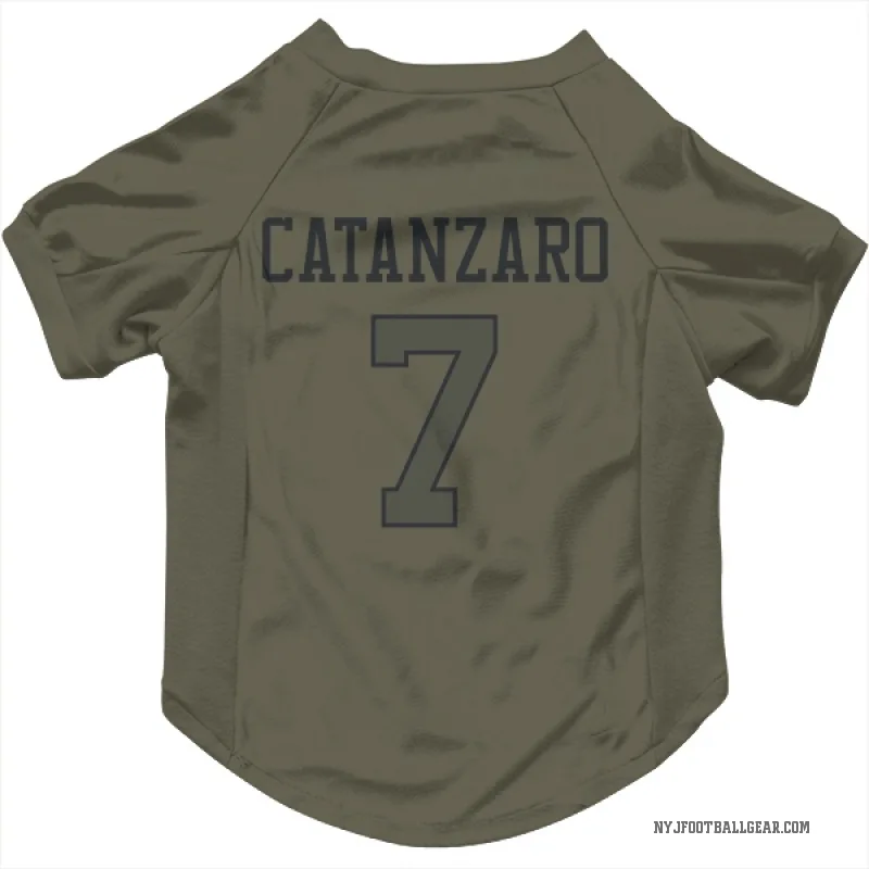 Chandler Catanzaro  Olive New York Jets  Cat & Dog Pet Jersey