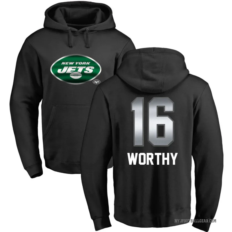 Chandler Worthy Men's Black New York Jets Midnight Mascot Pullover Hoodie