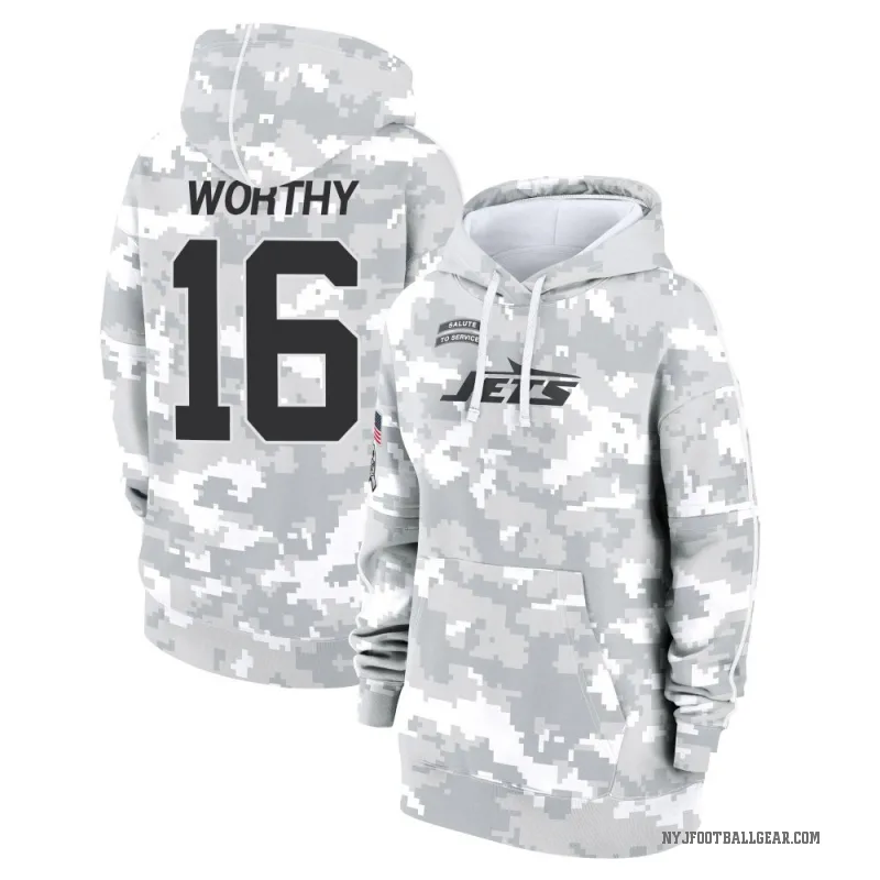 Chandler Worthy Women's Camo New York Jets Arctic 2024 Salute to Service Club Fleece Pullover Hoodie