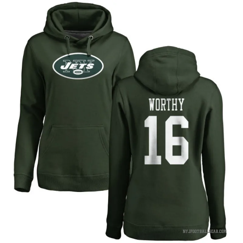 Chandler Worthy Women's Green New York Jets Pro Line Logo Pullover Hoodie
