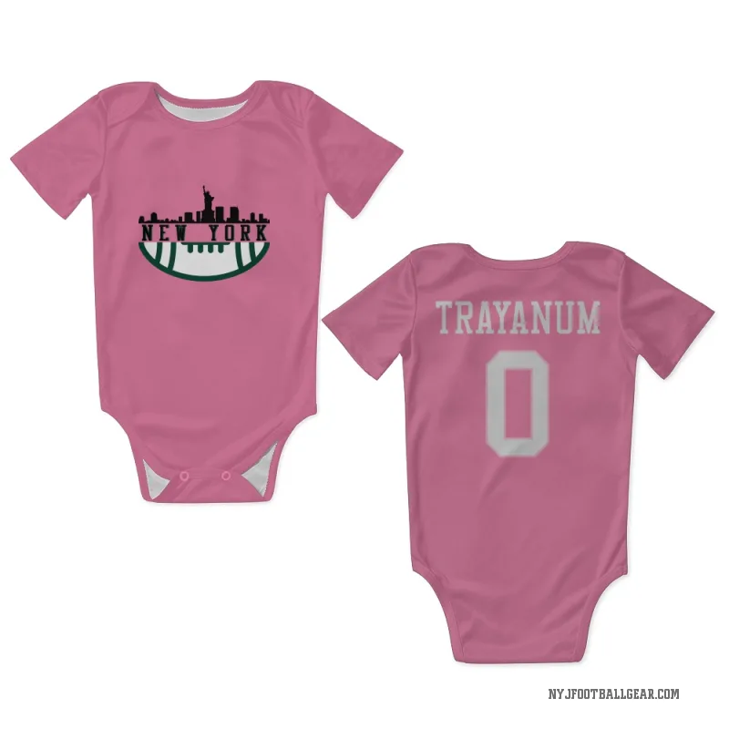 Chip Trayanum  Pink New York Jets  Newborn & Infant Bodysuit