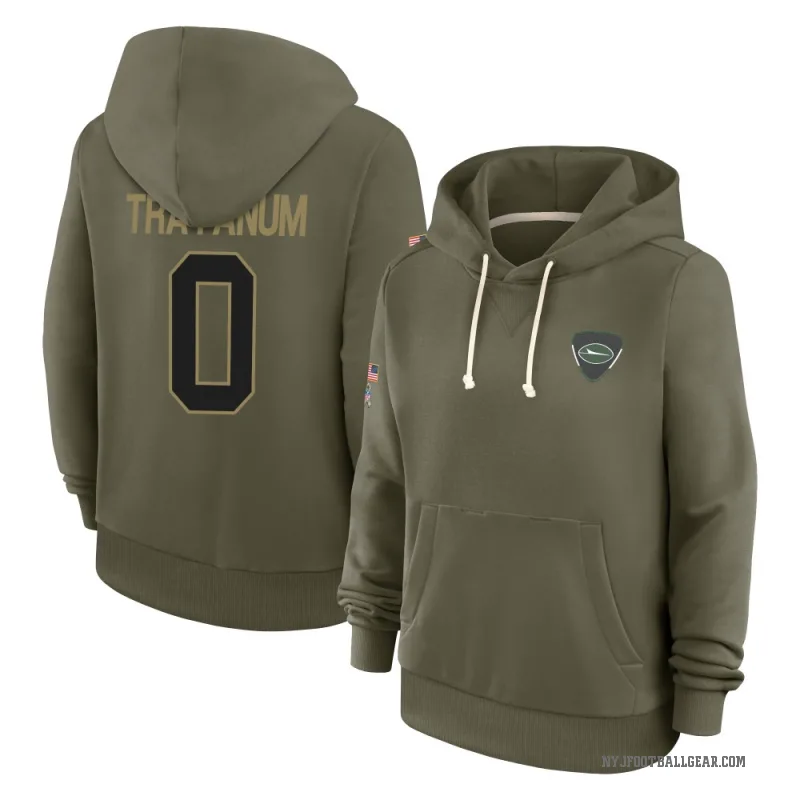 Chip Trayanum Women's Olive New York Jets 2025 Salute to Service Hoodie