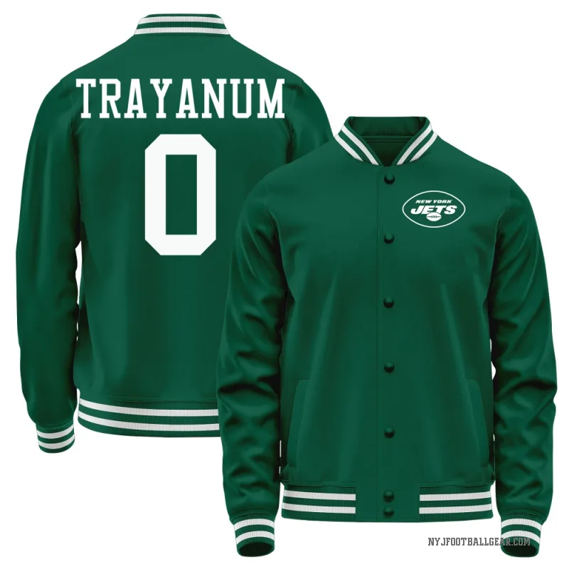 Chip Trayanum Youth Green New York Jets Full-Snap Jacket