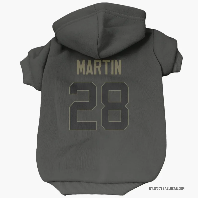 Curtis Martin  Black New York Jets  Service Cat & Dog Pet Hoodie