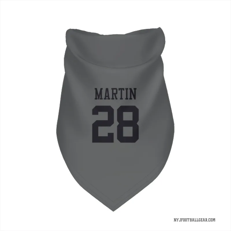 Curtis Martin  Charcoal New York Jets  Cat & Dog Pet Bandana