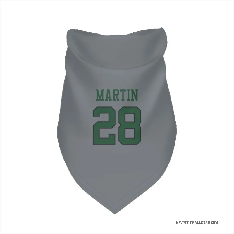 Curtis Martin  Gray New York Jets  Cat & Dog Pet Bandana
