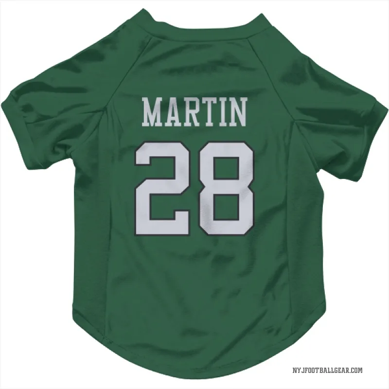 Curtis Martin  Green New York Jets  Cat & Dog Pet Jersey
