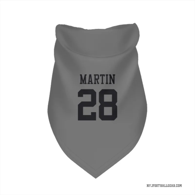 Curtis Martin  New York Jets   Silver Cat & Dog Pet Bandana