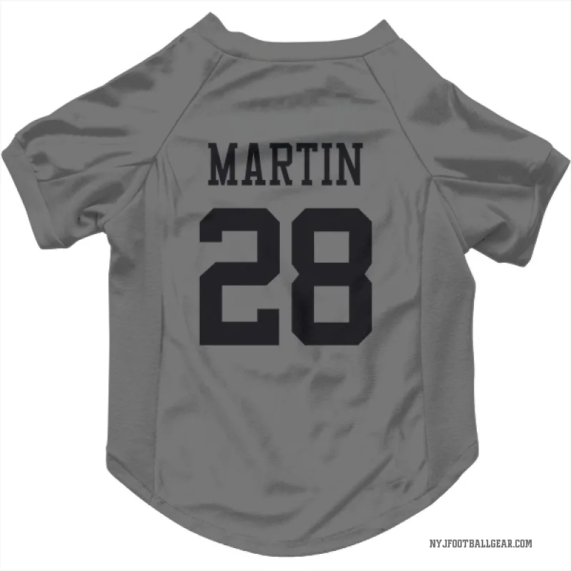 Curtis Martin  New York Jets   Silver Cat & Dog Pet Jersey