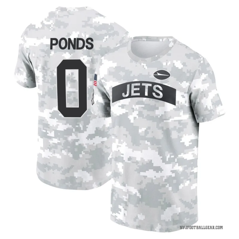 D'Angelo Ponds Youth Camo New York Jets Arctic 2024 Salute to Service Performance T-Shirt