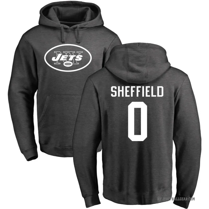 DT Sheffield Men's New York Jets Pro Line by Branded Ash One Color Pullover Hoodie
