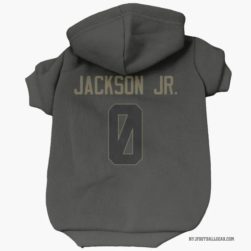 Darrell Jackson Jr.  Black New York Jets  Service Cat & Dog Pet Hoodie