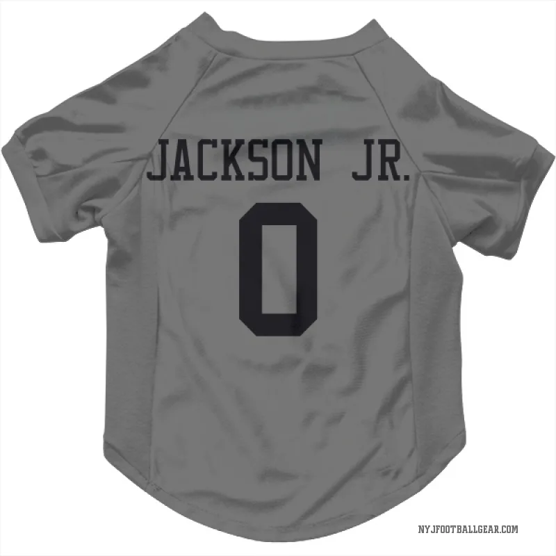 Darrell Jackson Jr.  New York Jets   Silver Cat & Dog Pet Jersey