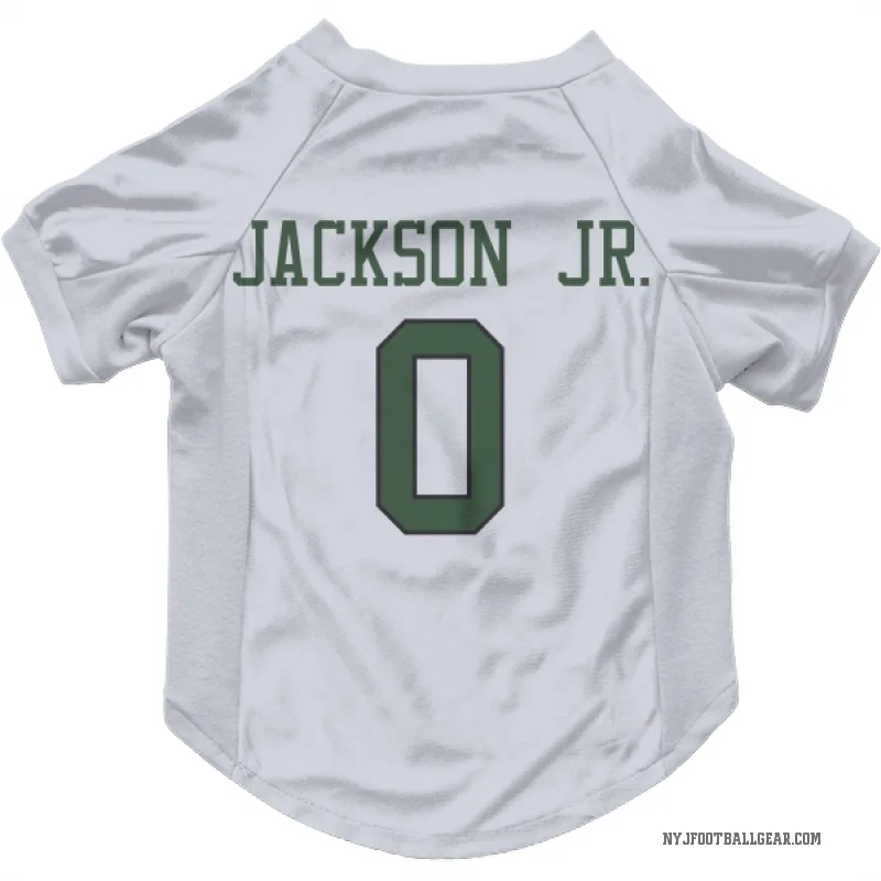 Darrell Jackson Jr.  White New York Jets  Cat & Dog Pet Jersey