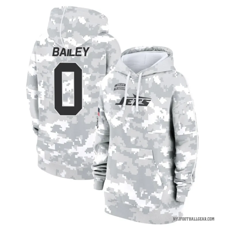 David Bailey Women's Camo New York Jets Arctic 2024 Salute to Service Club Fleece Pullover Hoodie