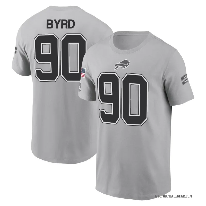 Dennis Byrd Men's Gray New York Jets 2024 Salute to Service T-Shirt