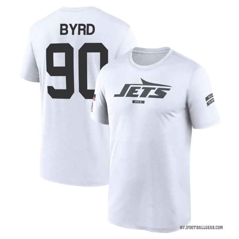 Dennis Byrd Men's White New York Jets 2024 Salute to Service Performance T-Shirt