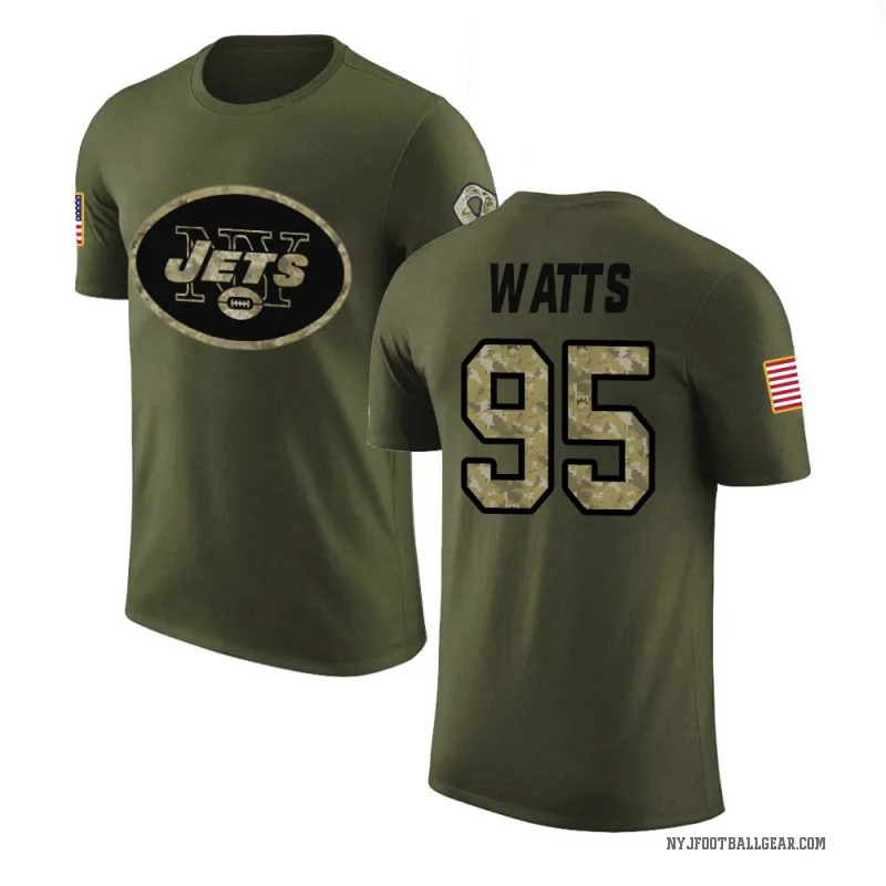 Eric Watts Men's Olive New York Jets Salute to Service T-Shirt